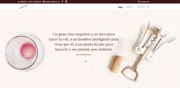 Diseño de tienda online para Vinoteca